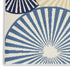 4' X 6' Blue and Ivory Geometric Power Loom Area Rug